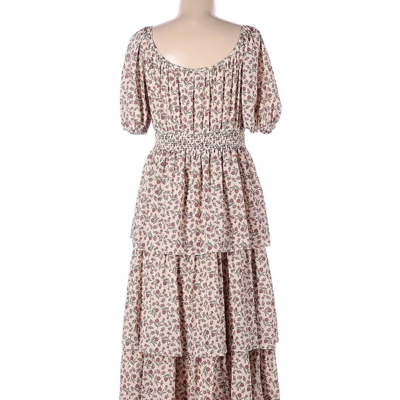 anthropologie GAL MEETS GLAM luciana floral tiered maxi dress 0 - Picture 2 of 6